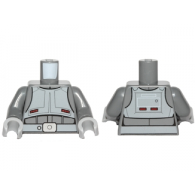 dark bluish gray torso sw imperial combat driver with light bluish gray vest belt pattern dark bluish gray arms light bluish gray hands