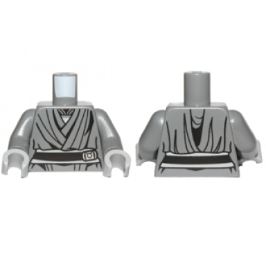 dark bluish gray torso sw dark bluish gray jedi robe with black belt pattern naare dark bluish gray arms light bluish gray hands