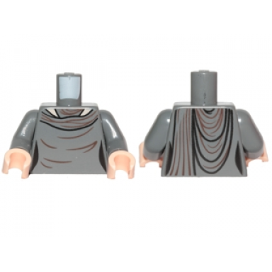 dark bluish gray torso sw female outline layered dress pattern vice admiral holdo dark bluish gray arms light nougat hands