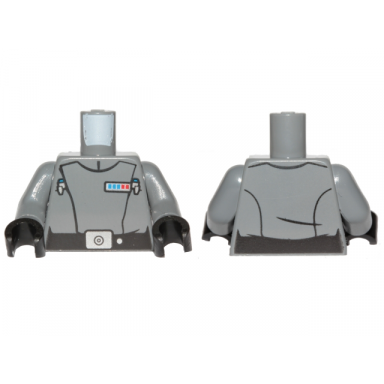 dark bluish gray torso sw imperial officer 15 captain pattern dark bluish gray arms black hands