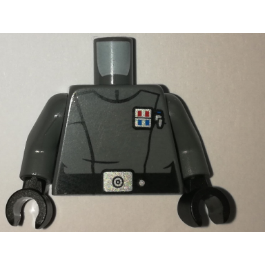 dark bluish gray torso sw imperial officer 16 junior lieutenant lieutenant pattern dark bluish gray arms black hands