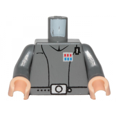 dark bluish gray torso sw imperial officer 1 captain pattern dark bluish gray arms light nougat hands