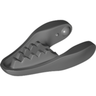 dark bluish gray dinosaur jaw lower raptor