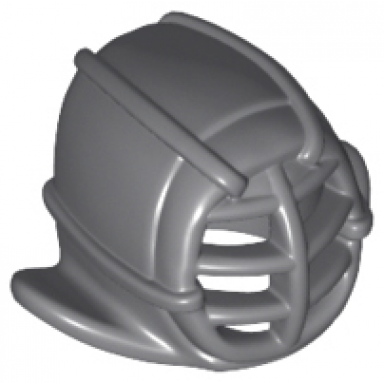 dark bluish gray minifigure headgear ninjago kendo helmet