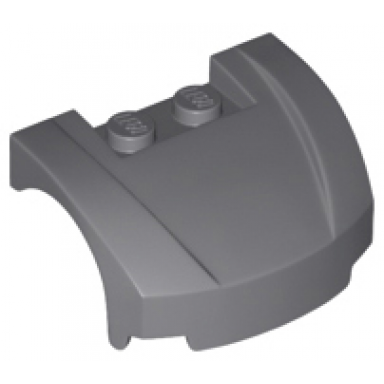 dark bluish gray vehicle mudguard 3 x 4 x 1 2 3 curved front