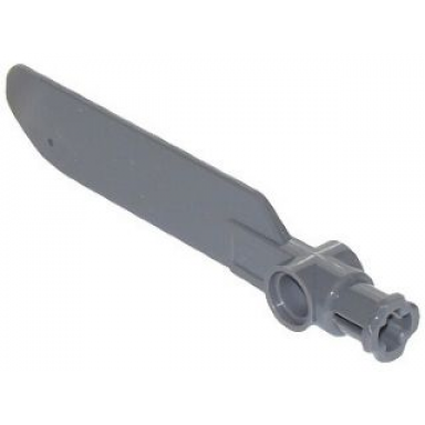 dark bluish gray technic rotor blade small with axle and pin connector end