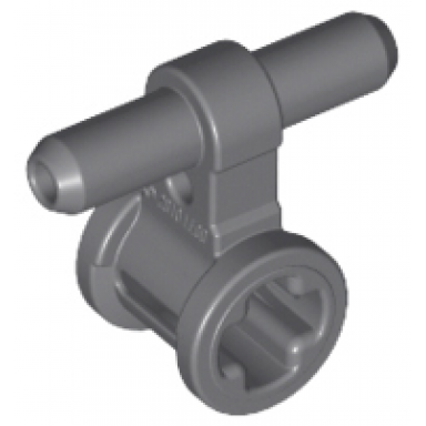 dark bluish gray pneumatic hose connector with axle connector