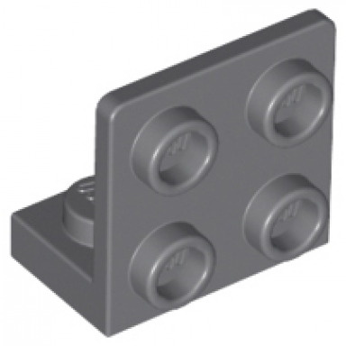 dark bluish gray bracket 1 x 2 - 2 x 2 inverted