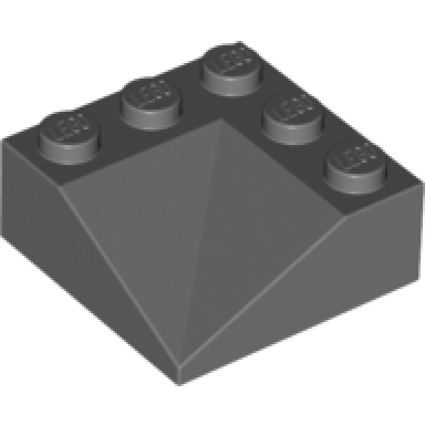 dark bluish gray slope 33 3 x 3 double concave