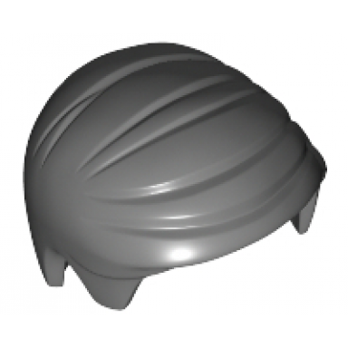 dark bluish gray minifigure hair short combed sideways part left