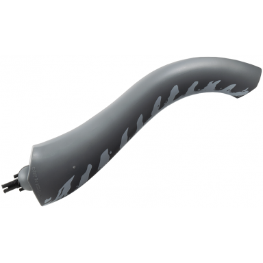 dark bluish gray dinosaur neck brachiosaurus titanosaurus with black rotation joint socket and black rotation joint pin with white markings pattern
