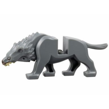 dark bluish gray warg body with dark brown nose pattern