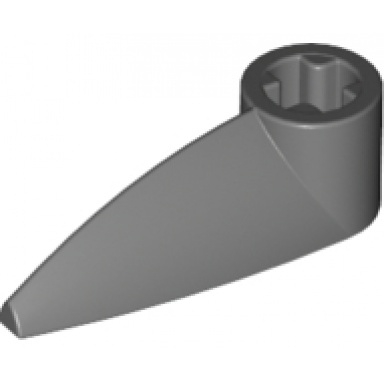 dark bluish gray bionicle 1 x 3 tooth with axle hole bohrok eye