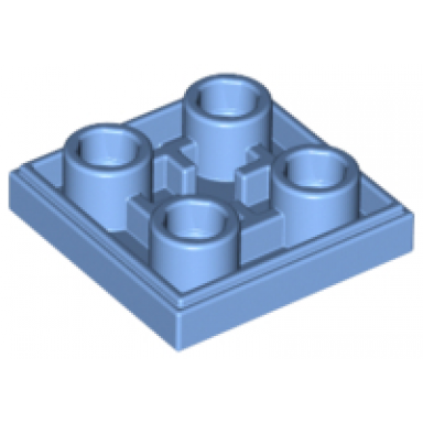 medium blue tile modified 2 x 2 inverted