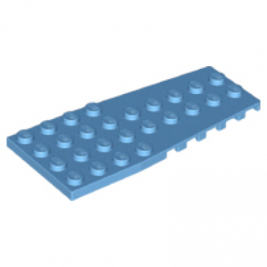 medium blue wedge plate 4 x 9 with stud notches