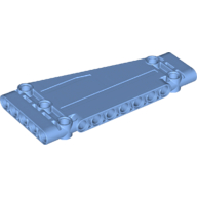 medium blue technic panel plate 5 x 11 x 1 tapered