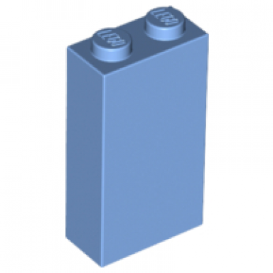 medium blue brick 1 x 2 x 3
