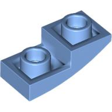 medium blue slope curved 2 x 1 x 2 3 inverted