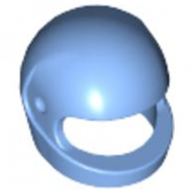medium blue minifigure headgear helmet motorcycle standard