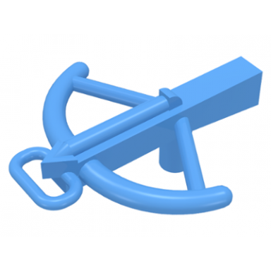 medium blue minifigure weapon crossbow