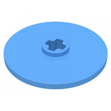 medium blue technic disk 3 x 3