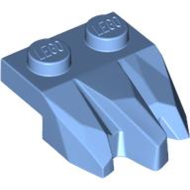 medium blue plate modified 1 x 2 with 3 claws rock fingers