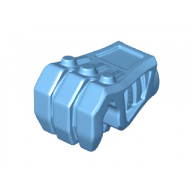 medium blue large figure hand fist mechanical with pin hole and 3mm bar slot