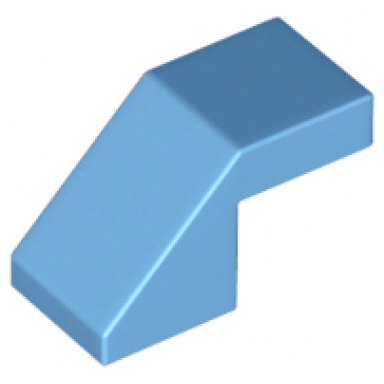 medium blue slope 45 2 x 1 with cutout without stud