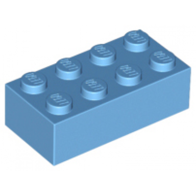 medium blue brick 2 x 4