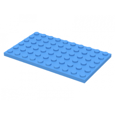 medium blue plate 6 x 10