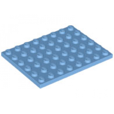 medium blue plate 6 x 8