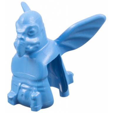 medium blue minifigure head modified sw watto plain