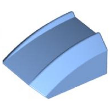 medium blue slope curved 2 x 2 lip