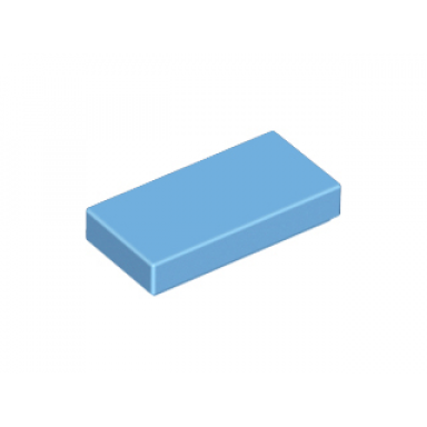 medium blue tile 1 x 2