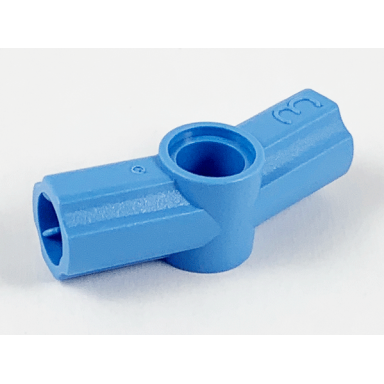 medium blue technic axle and pin connector angled 3 - 157.5 degrees