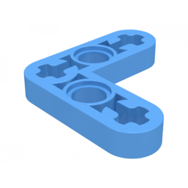 medium blue technic liftarm modified bent thin l-shape 3 x 3