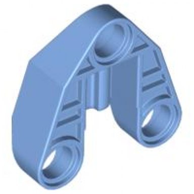 medium blue technic pin connector 3 x 3 with axle and 3 pin holes