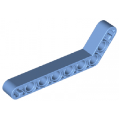 medium blue technic liftarm modified bent thick 1 x 9 7 - 3