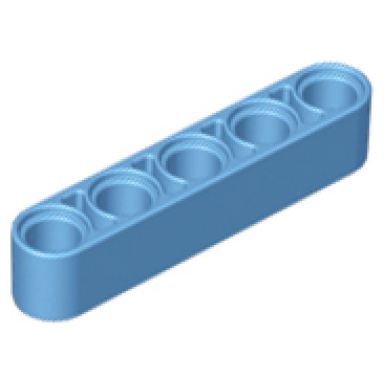medium blue technic liftarm thick 1 x 5