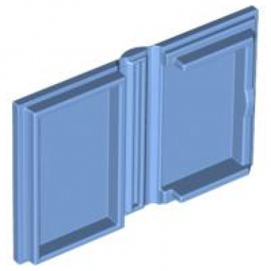 medium blue minifigure utensil book 2 x 3