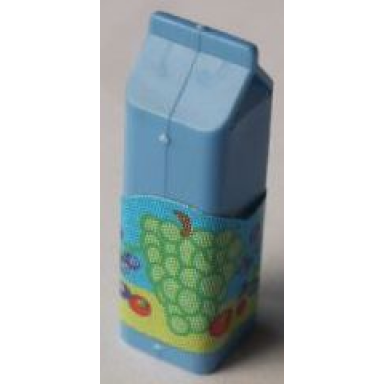 medium blue scala accessories carton milk label with grapes and fruit pattern sticker - set 3148