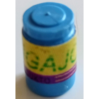 medium blue scala accessories jar jam jelly with mangajo sano produkto and dark purple stripe pattern sticker - set 3148