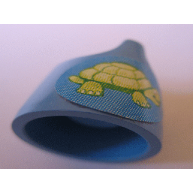 medium blue scala baby potty with tortoise turtle pattern sticker - set 3290