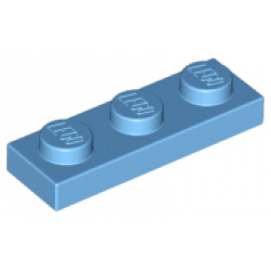 medium blue plate 1 x 3