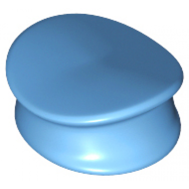 medium blue minifigure headgear hat police