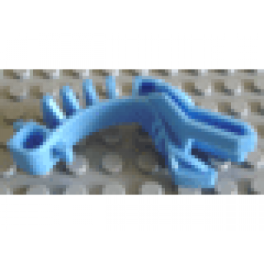 medium blue bionicle tohunga bamboo disk thrower arm 4 spines on curve