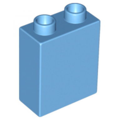 medium blue duplo brick 1 x 2 x 2