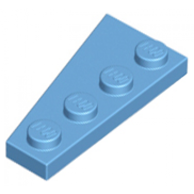 medium blue wedge plate 4 x 2 right