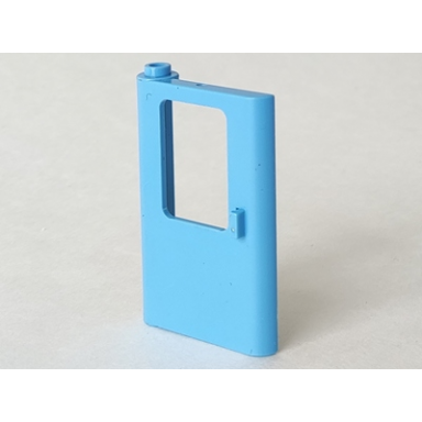 medium blue door 1 x 4 x 5 train left thin support at bottom