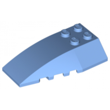 medium blue wedge 6 x 4 triple curved